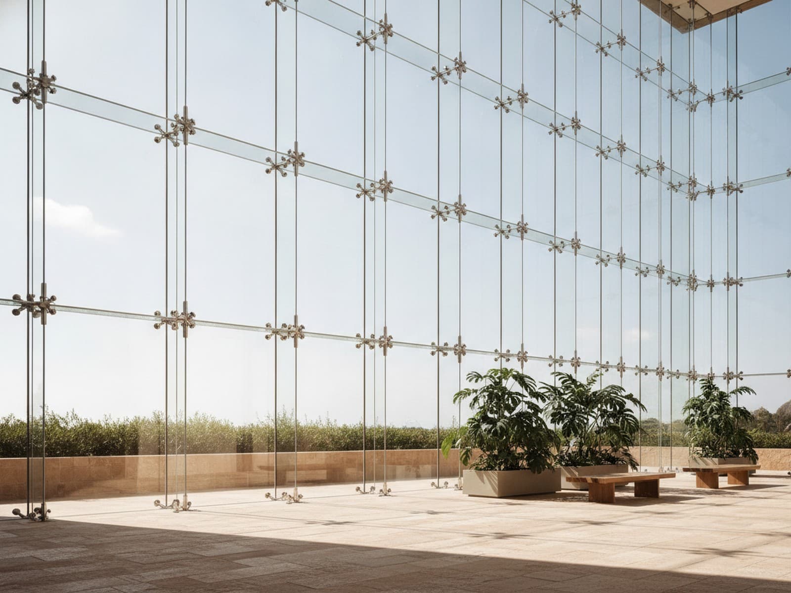 Spider-Fitting Glazing