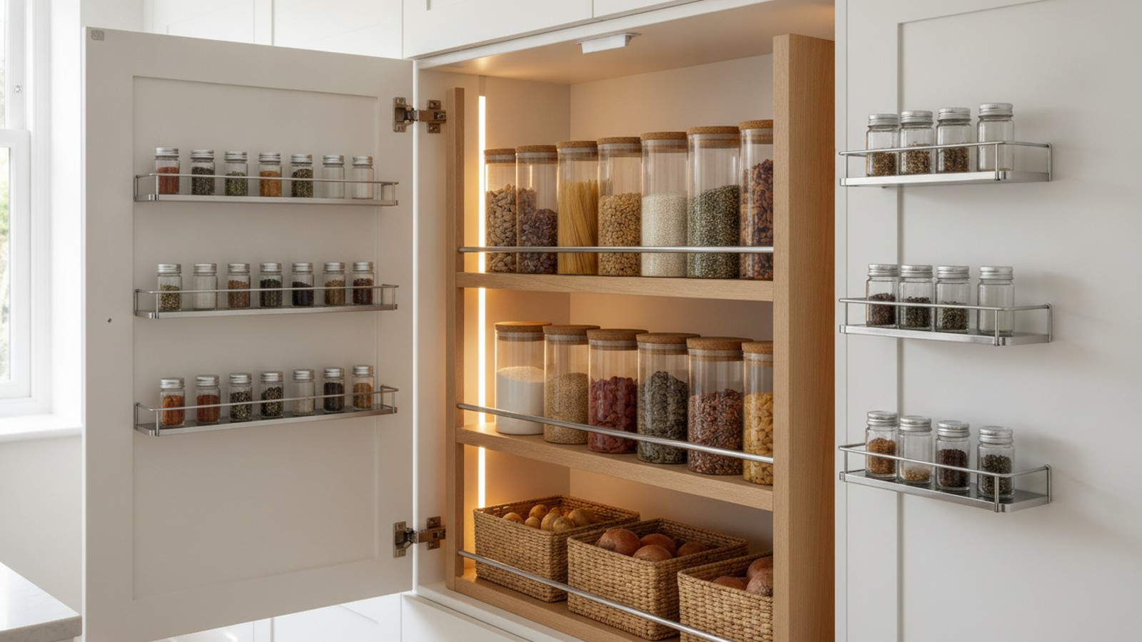 The whole pantry, one cabinet