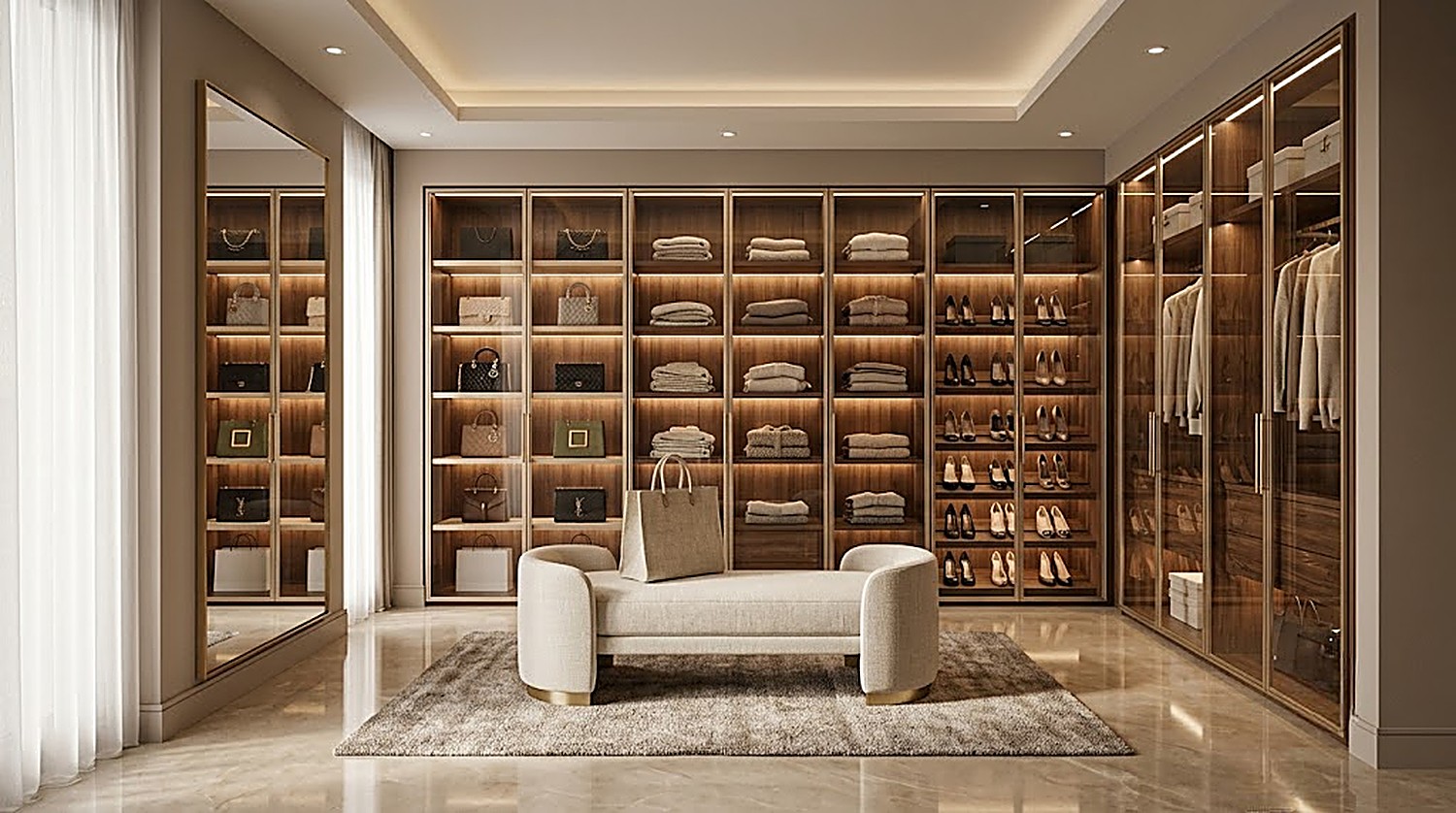 Boutique behind glass