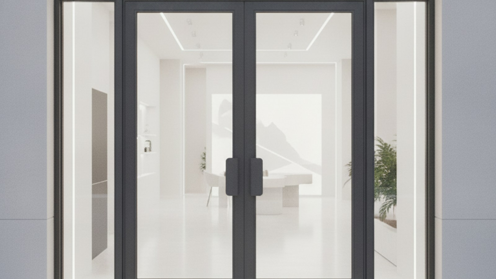 Framed to suit the facade