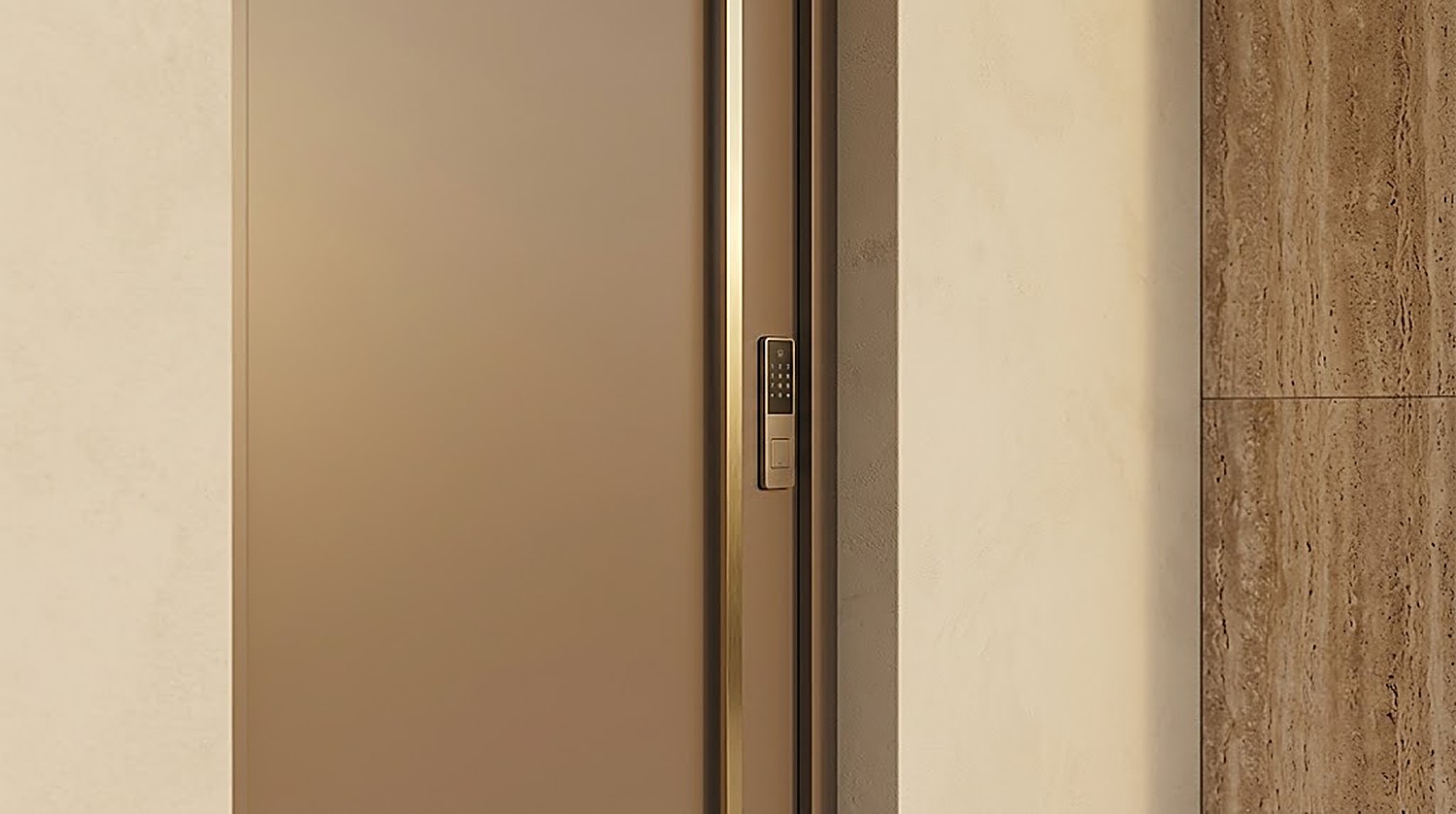 A line of metal, a smart lock