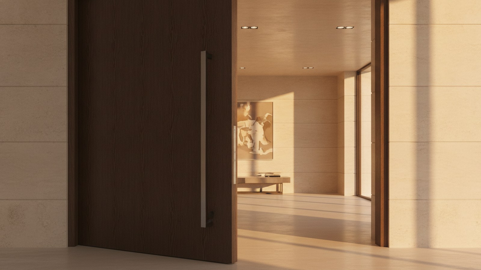An entrance that pivots