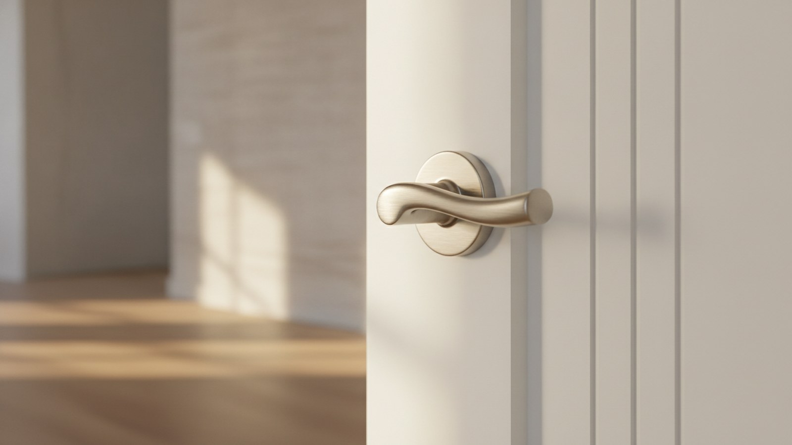 Clean lever detail