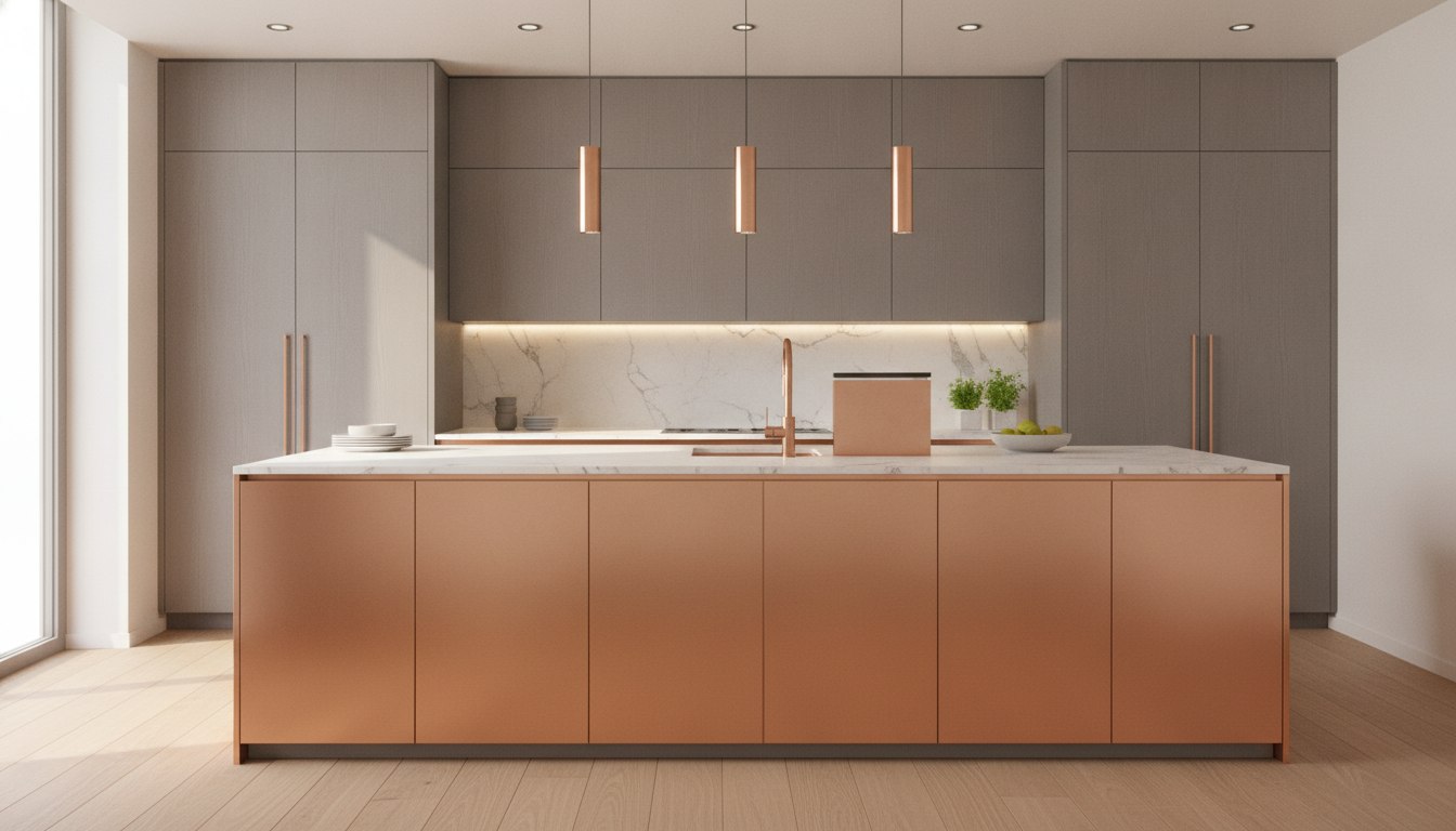 Grey and copper — warm and modern