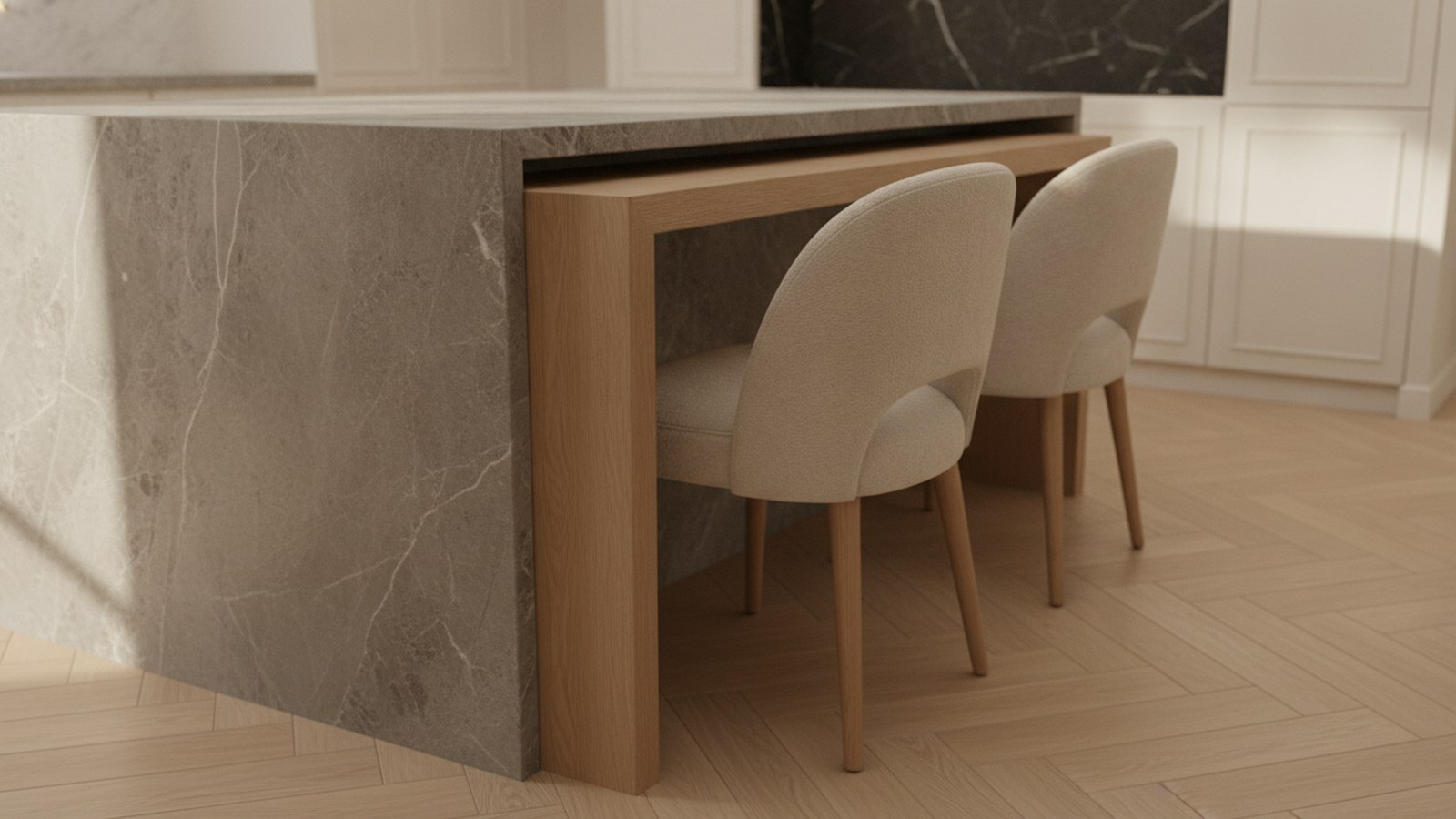 A stone island-table