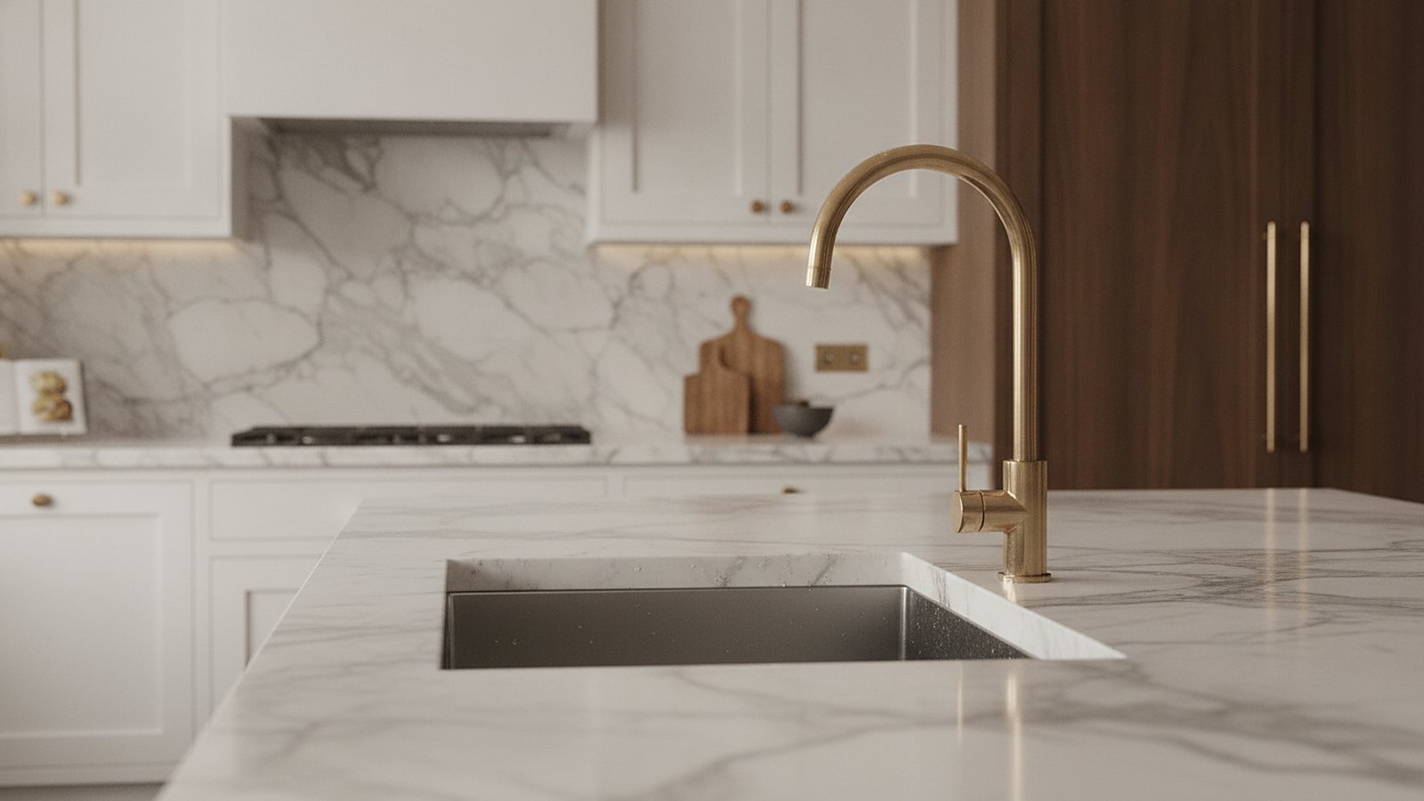 Timber meets marble