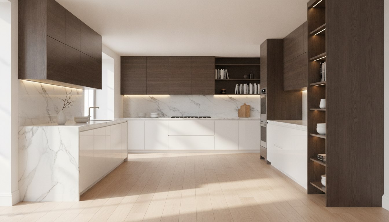 Sleek, airy and warm