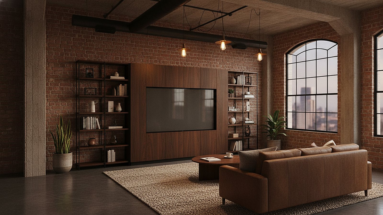 A library-lounge for the living room