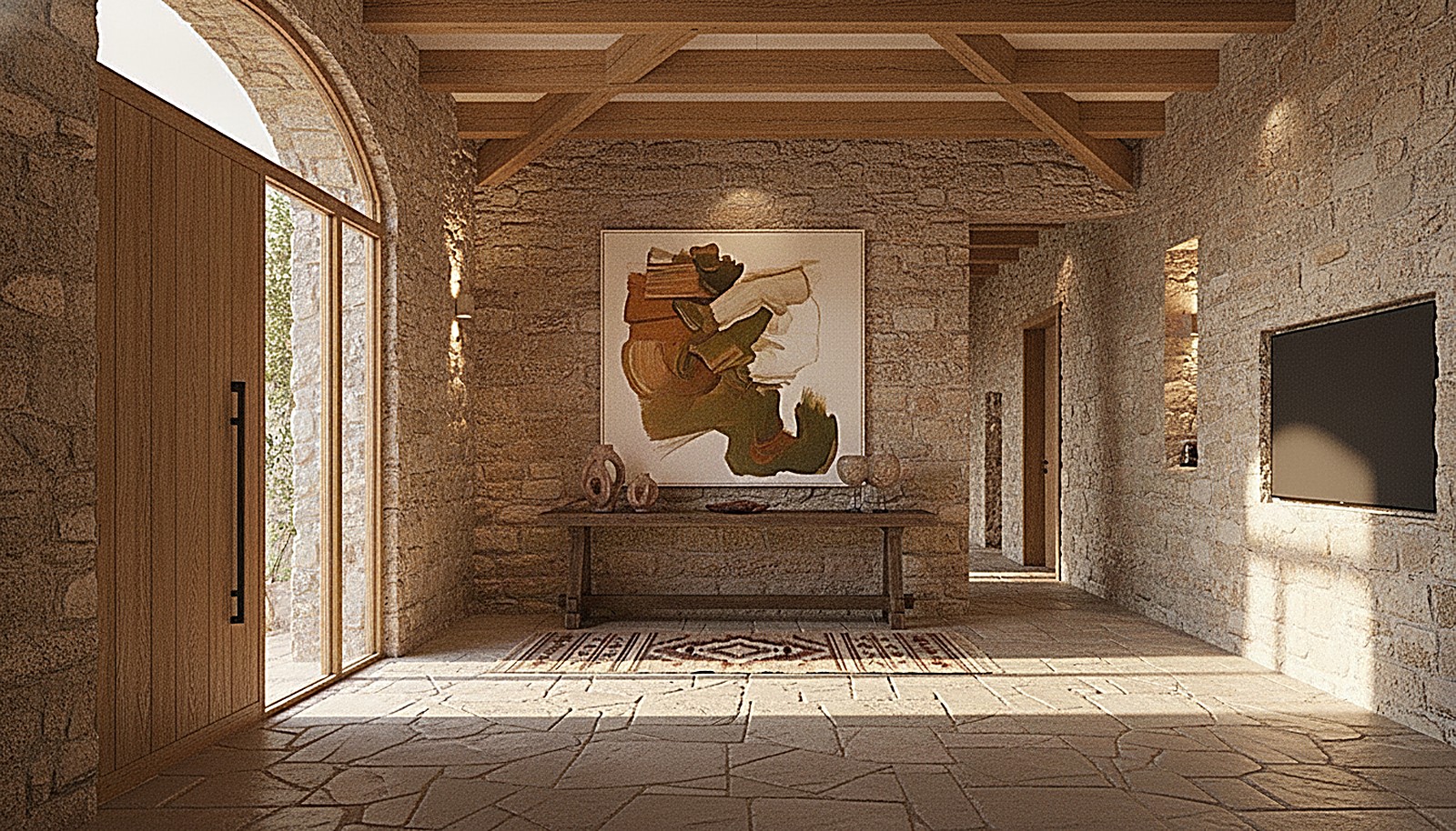 The entrance