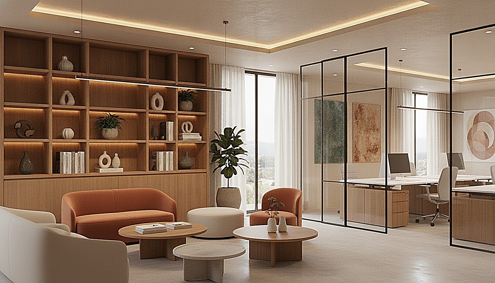 The break-out lounge