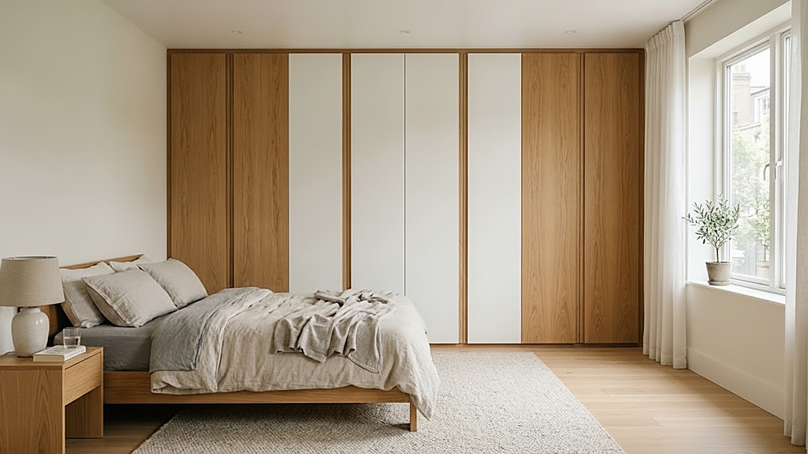 The bedroom wardrobes