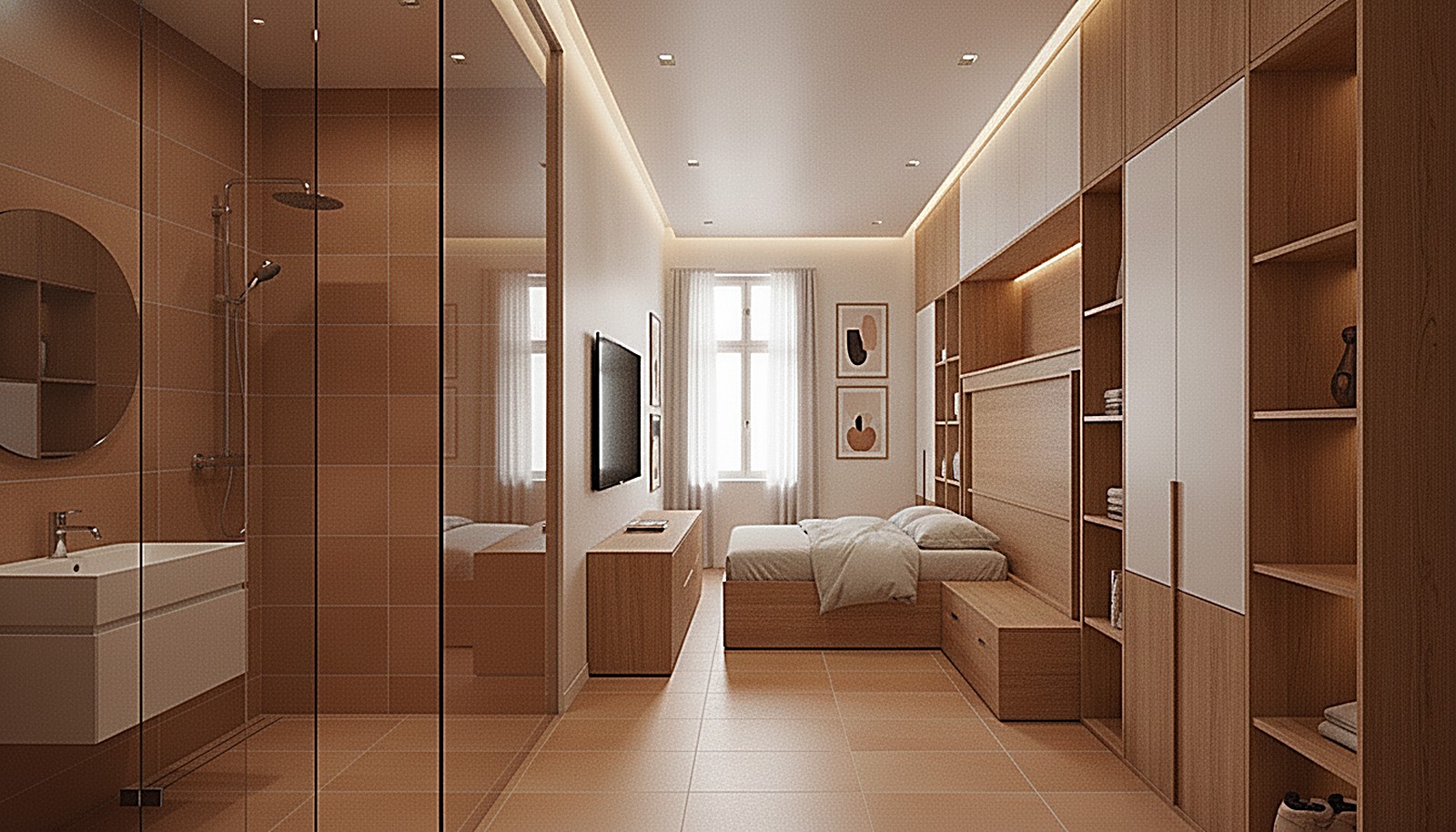 The bathroom