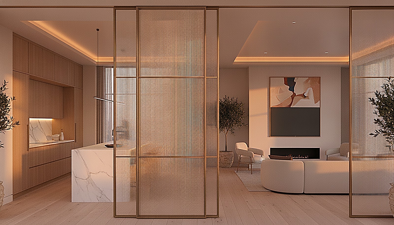 The glazed divider