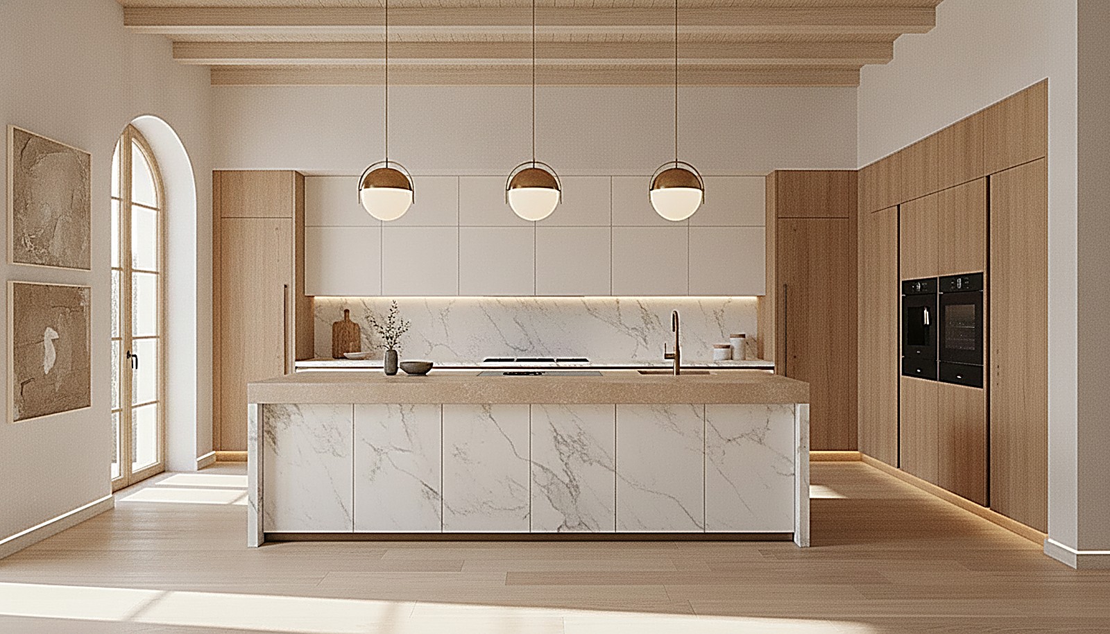 The island kitchen