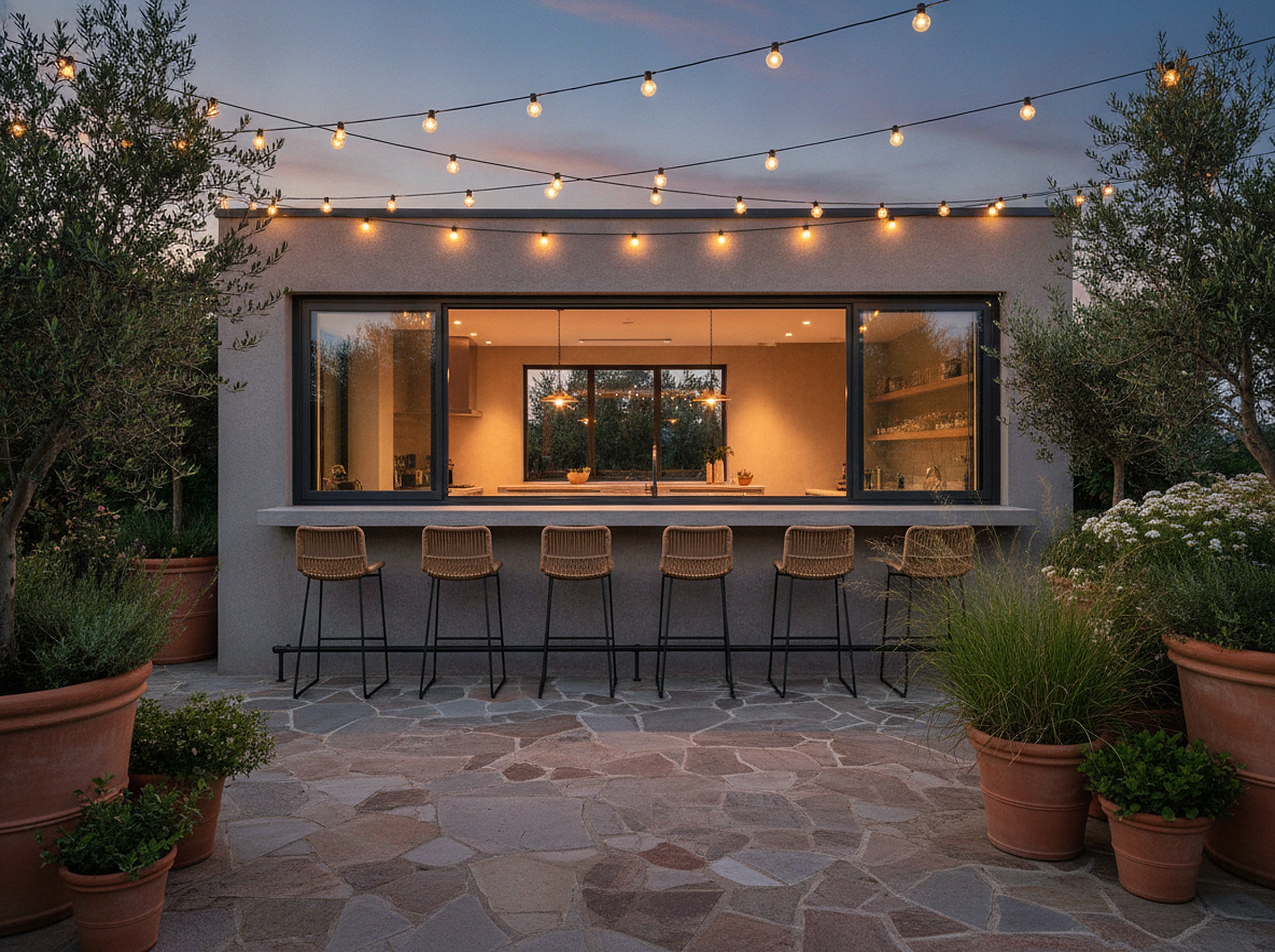 Where the kitchen meets the terrace