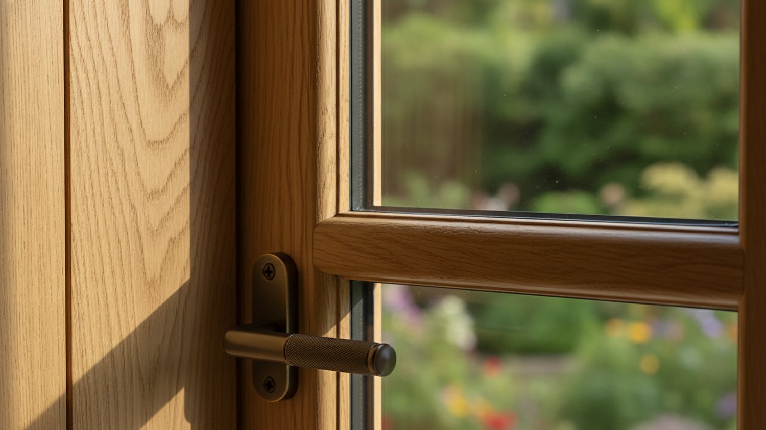 Timber warmth, slim sightlines
